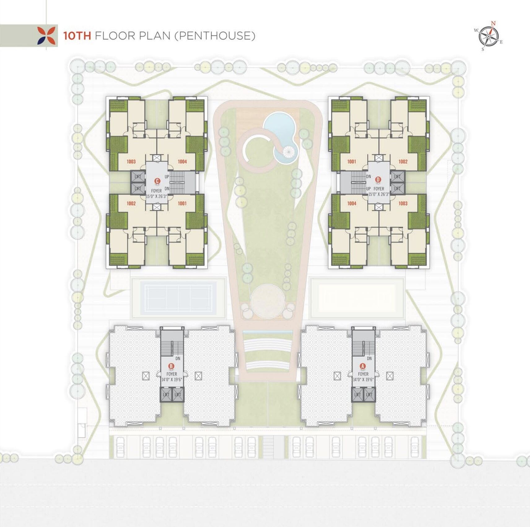 10th Floor Penthouse Plan